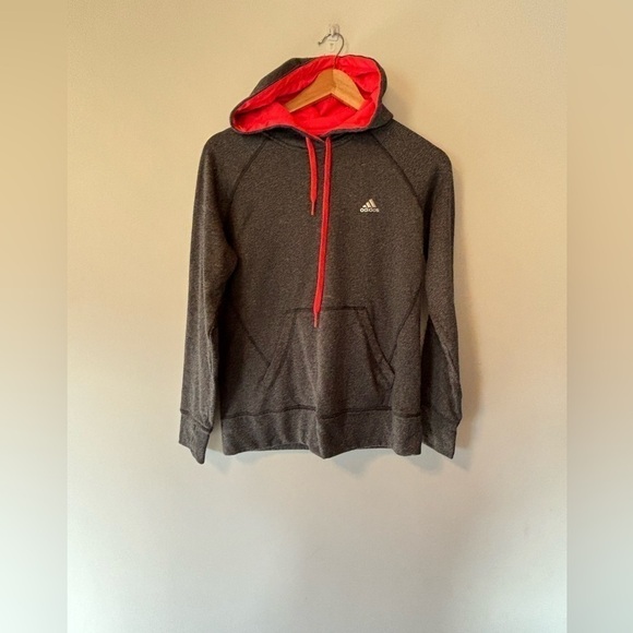 ADIDAS-Grey/Pink Pullover-Size M - Picture 2 of 5